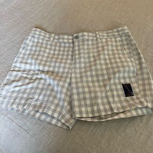 NWT Bass Grey & White plaid shorts